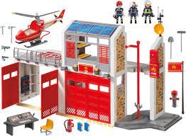 PLM 9462 BRANDWEERKAZERNE MET HELICOPTER (PLAYMOBIL City Action)